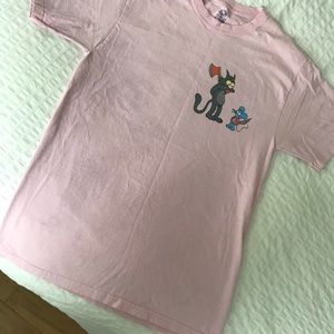 Pink Itchy & Scratchy fruit of the loom tshirt